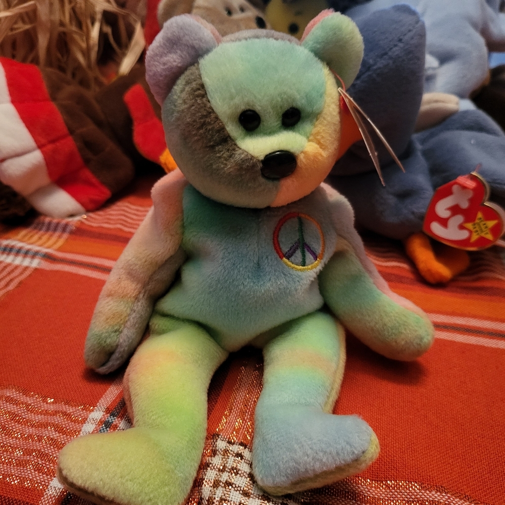 Beanie Baby peace bear 1996 very rare